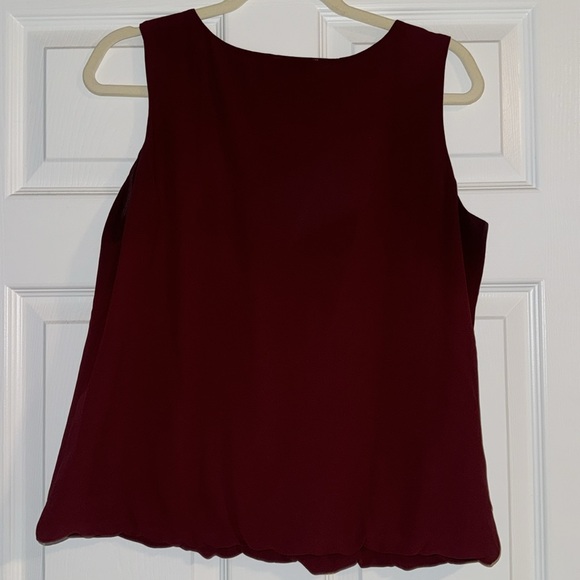 Loft Large Petite Ruby and Rose Golden Sequin Tank Top Perfect for Holidays - Picture 2 of 6